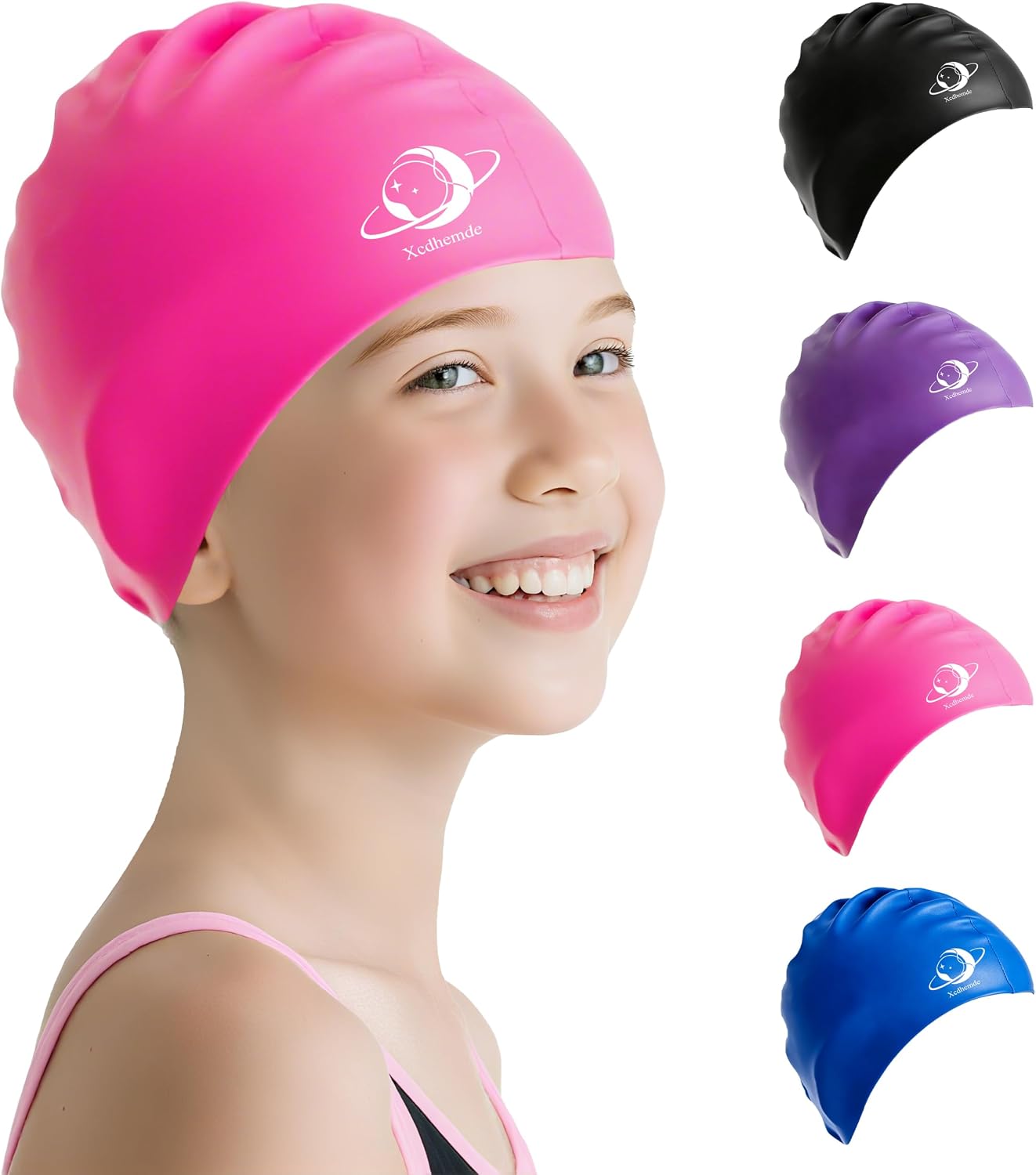 Cuffia da Nuoto Bambini - Cuffia in Silicone per Piscina - immagine 2