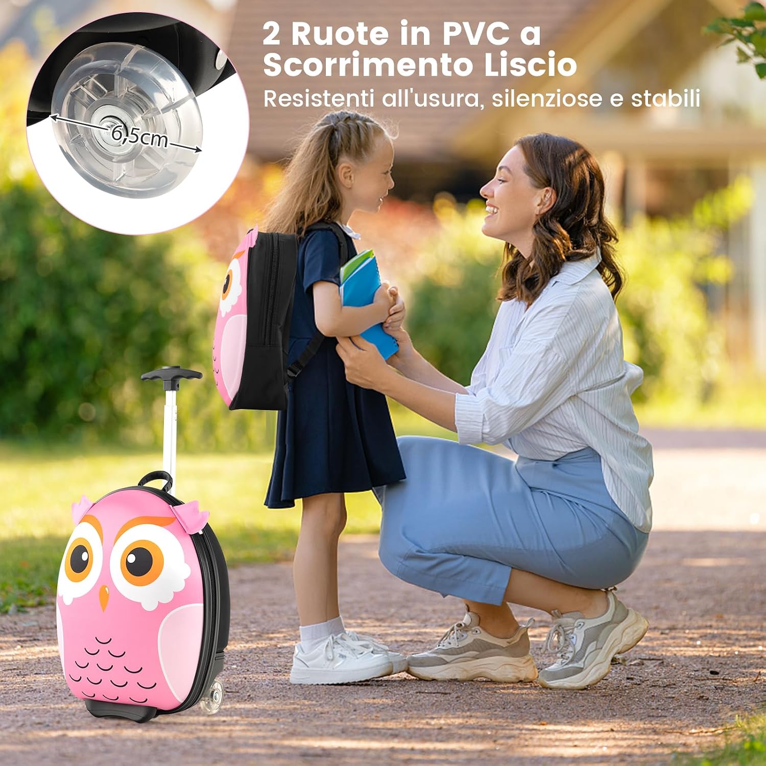 RELAX4LIFE 16''+12'' 2 in 1 Children's Suitcase Se... - immagine 6